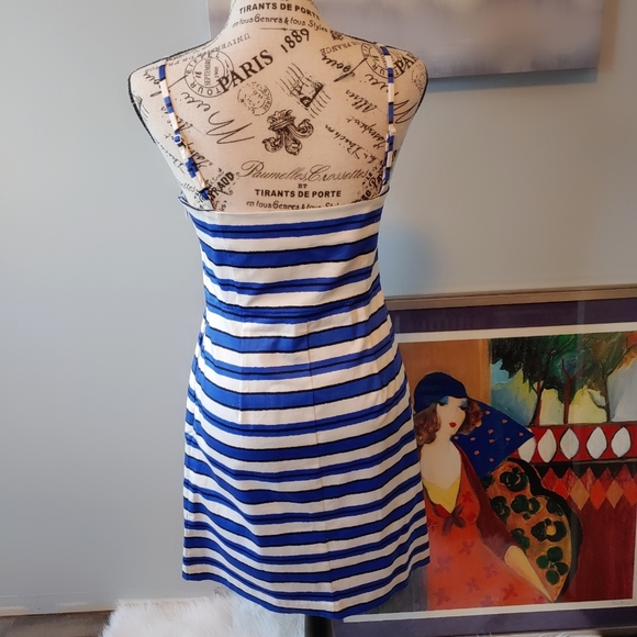 NWT Gap Blue & White Stripes Summer Dress Size 4. - Picture 4 of 8